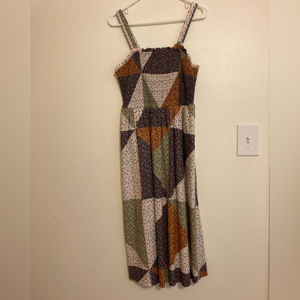 Universal Thread Smocked Quilted Pattern Dress